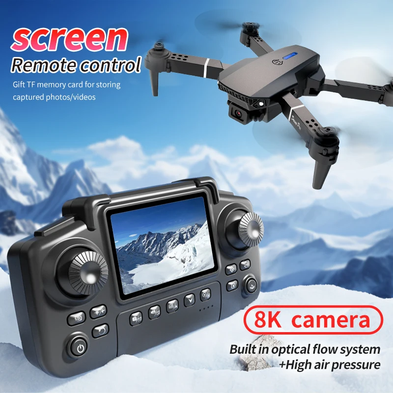 プロフェッショナルE88 PROドローン、スクリーン付き8K - Drone Kit Professional のレビューと価格