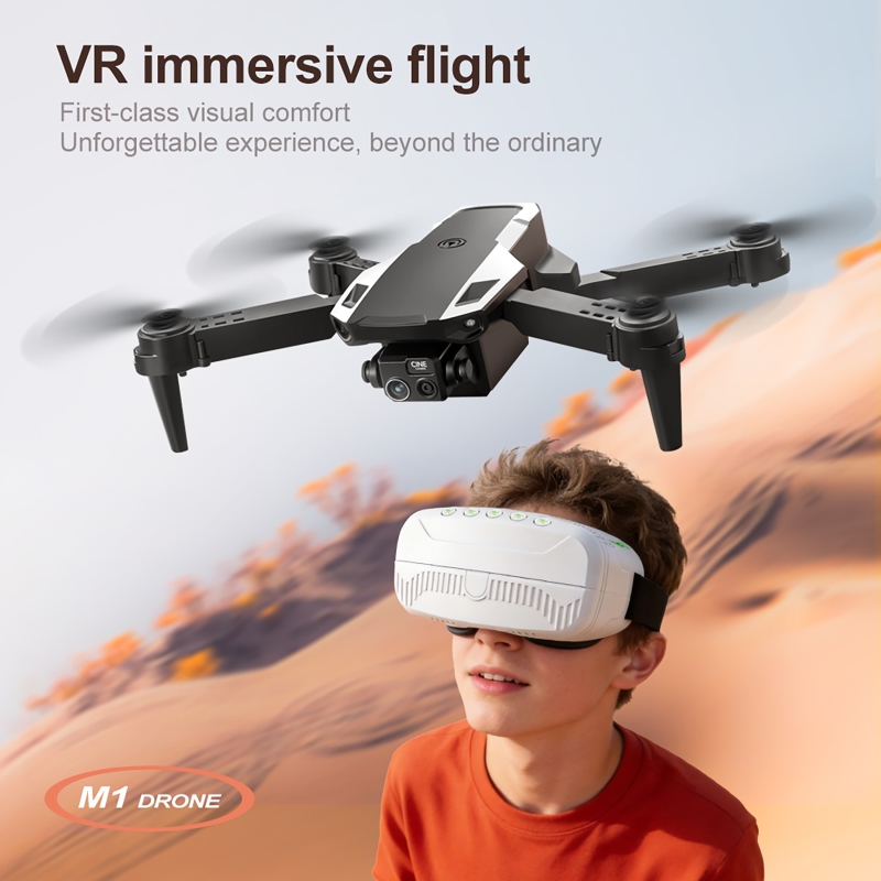 リモコンとVRグラス付きポータブルドローンキット 4Kデュア - Drone Kit With Camera のレビューと価格