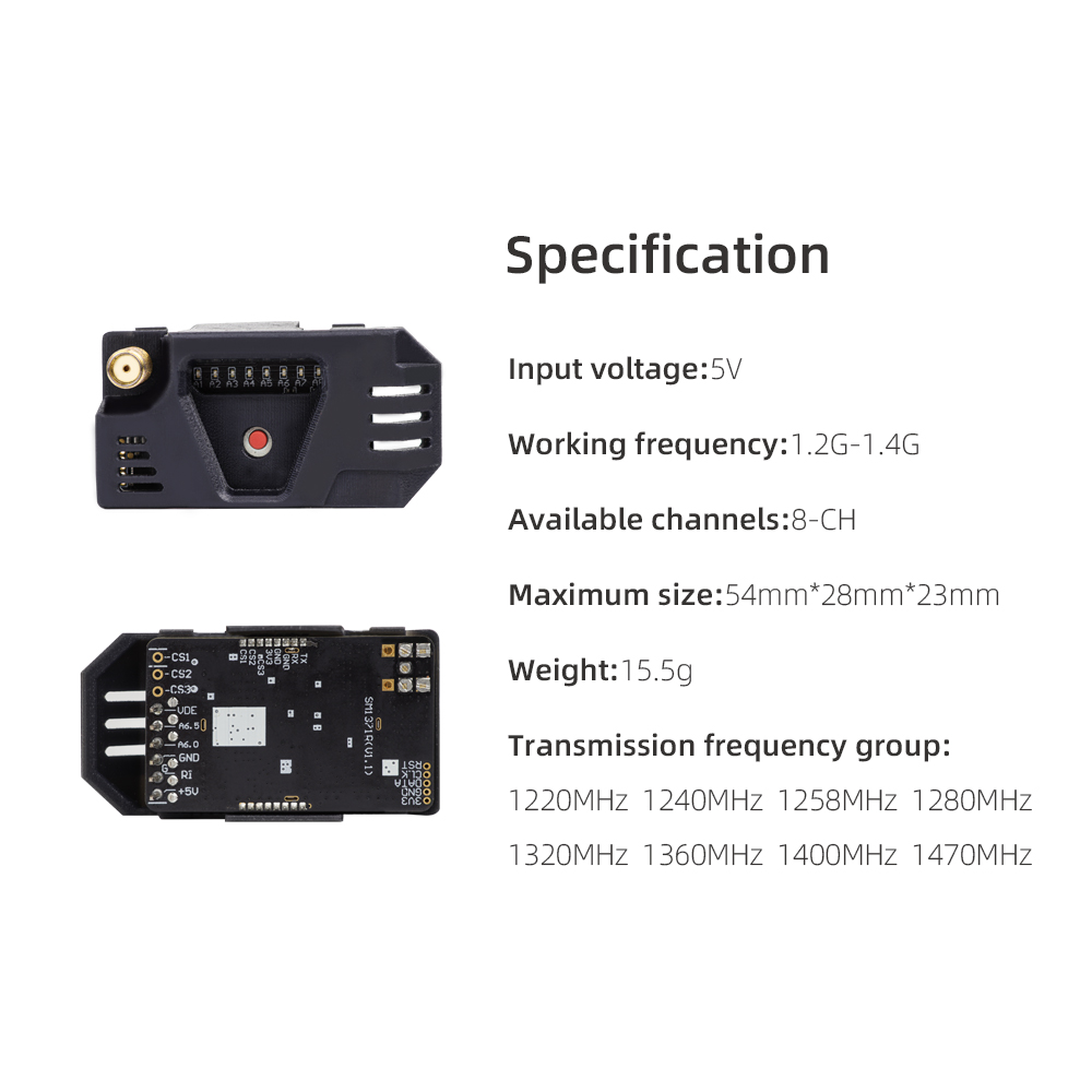 HGLRC 1.2 グラム VRX レシーバーキット 8CH - Drone Kit Fpv のレビューと価格